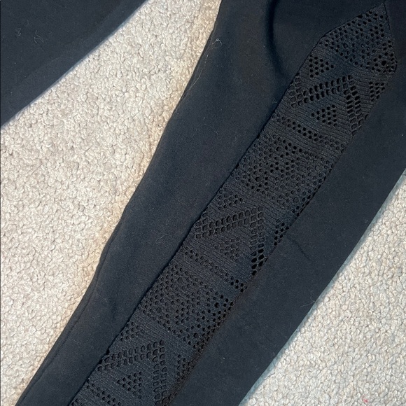 Victoria Secret Black Leggings with Mesh Detail - Picture 6 of 10